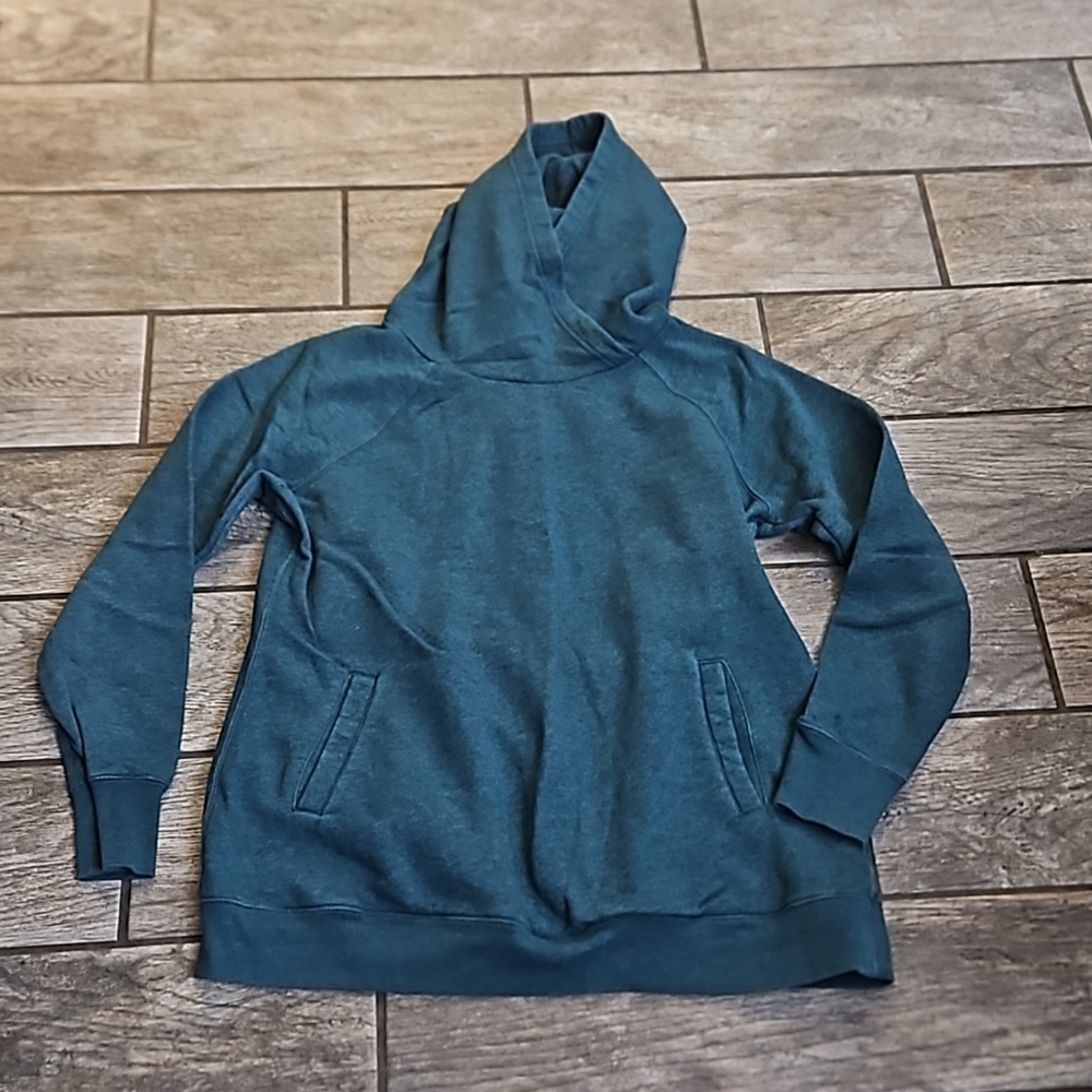 Teal Green Hooded Sweatshirt Size XL